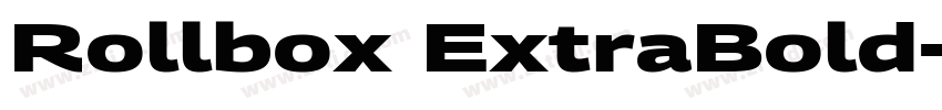 Rollbox ExtraBold字体转换